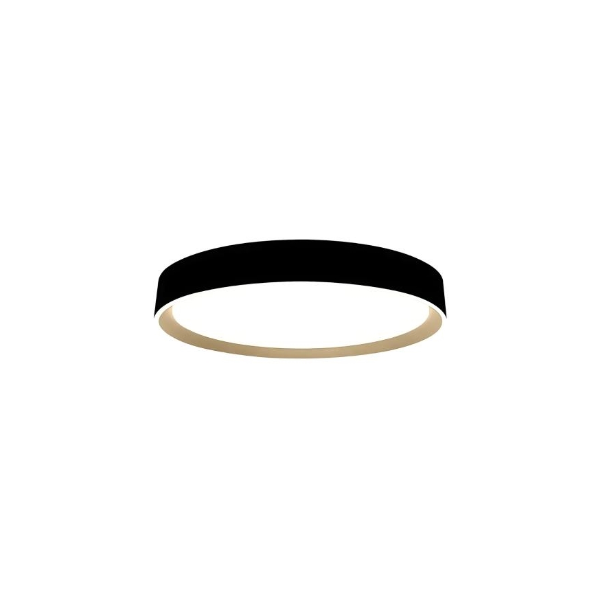 Plafón LED regulable con control por voz OPAL LED/48W/230V 2700-6500K negro + control remoto