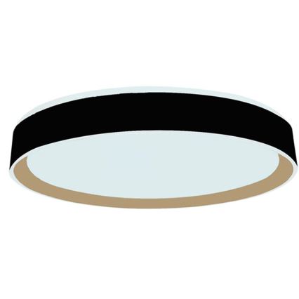 Plafón LED regulable con control por voz OPAL LED/48W/230V 2700-6500K negro + control remoto