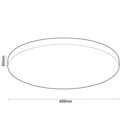 Plafón LED regulable con control por voz OPAL LED/48W/230V 2700-6500K blanco + control remoto
