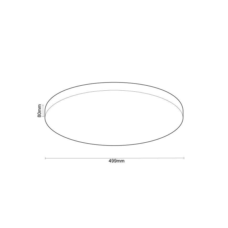 Plafón LED regulable con control por voz OPAL LED/48W/230V 2700-6500K blanco + control remoto