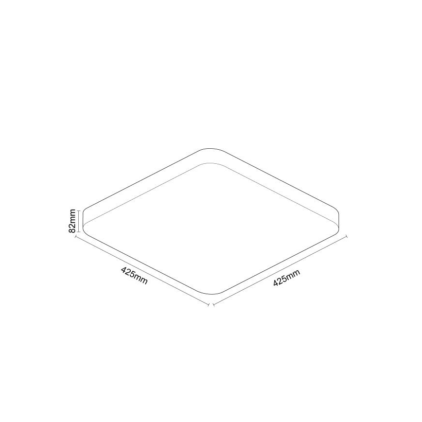 Plafón LED regulable con control por voz OPAL LED/48W/230V 2700-6500K blanco + control remoto