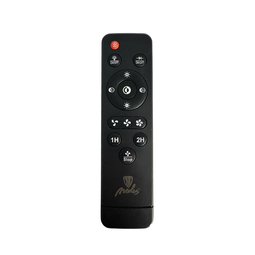 Plafón LED regulable con ventilador LED/35W/230V 3000-6500K negro + control remoto