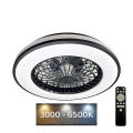 Plafón LED regulable con ventilador OPAL LED/48W/230V 3000-6500K + control remoto