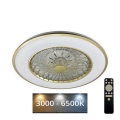 Plafón LED regulable con ventilador OPAL LED/48W/230V 3000-6500K + control remoto