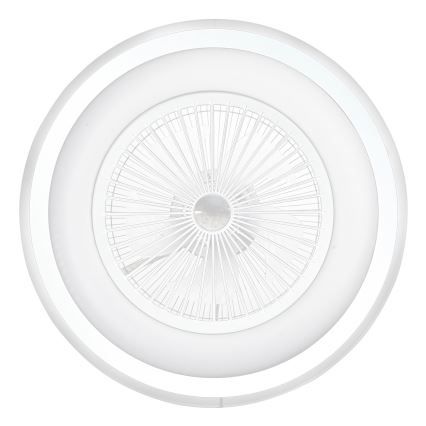 Plafón LED regulable con ventilador ZONDA LED/48W/230V 3000-6000K blanco + control remoto