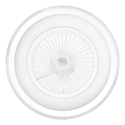 Plafón LED regulable con ventilador ZONDA LED/48W/230V 3000-6000K blanco + mando a distancia