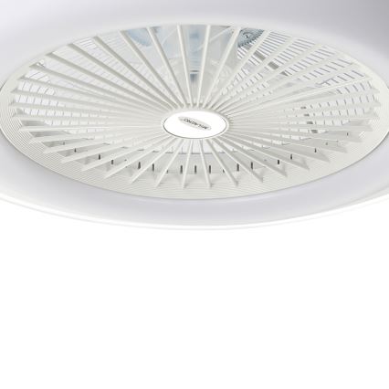 Plafón LED regulable con ventilador ZONDA LED/48W/230V 3000-6000K blanco + mando a distancia