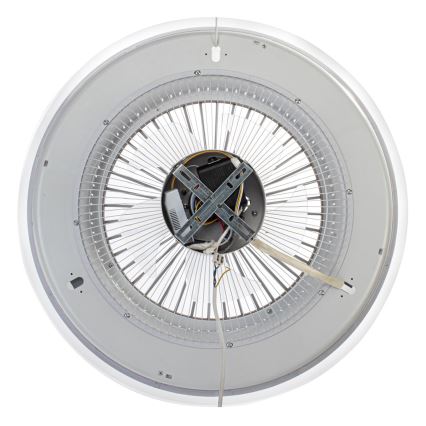 Plafón LED regulable con ventilador ZONDA LED/48W/230V 3000-6000K blanco + mando a distancia