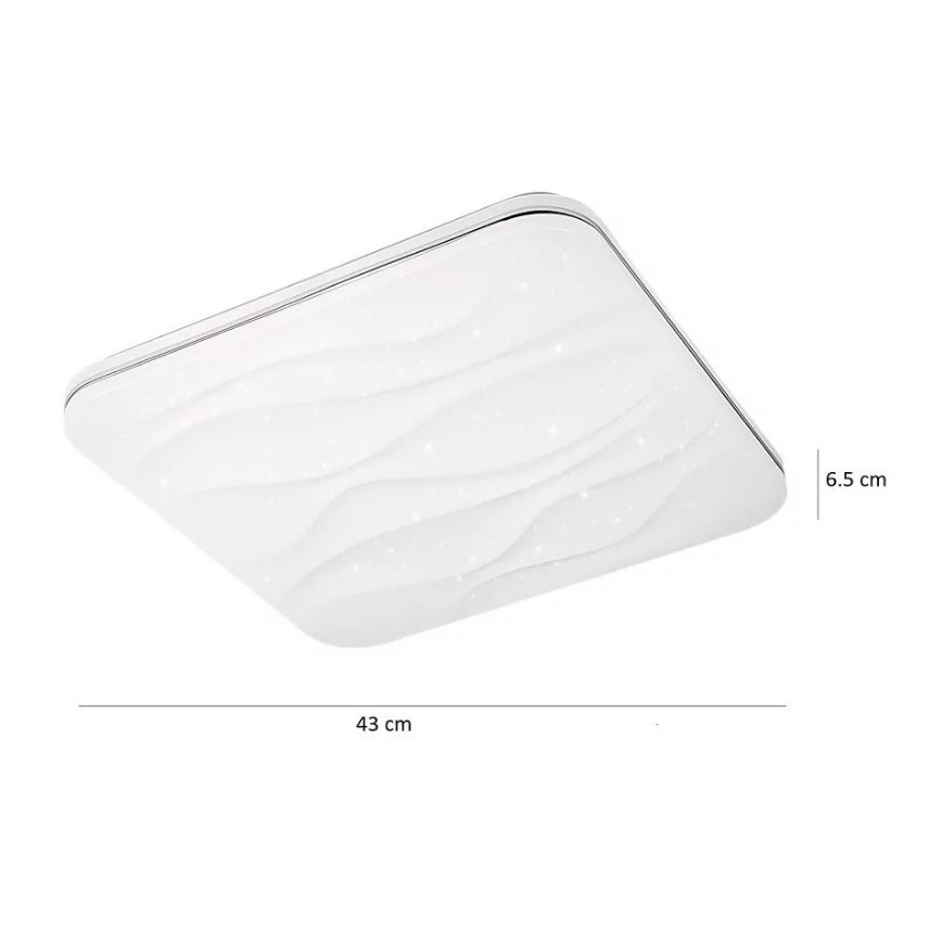 Plafón LED regulable DESERT LED/72W/230V + mando a distancia
