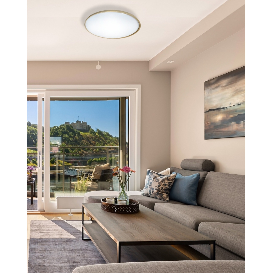 Plafón LED regulable DRINA LED/36W/230V 2700-6500K diá. 50 cm + control remoto