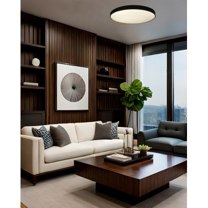 Plafón LED regulable EBRO LED/36W/230V 2700-6500K diá. 50 cm + control remoto