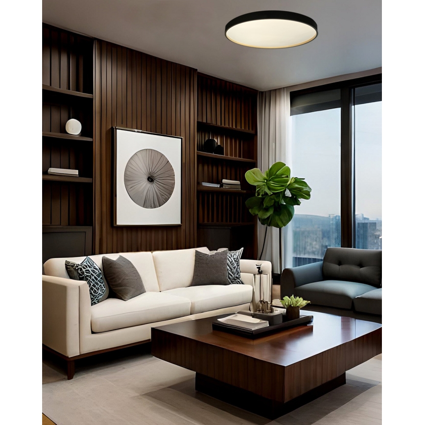 Plafón LED regulable EBRO LED/36W/230V 2700-6500K diá. 50 cm + control remoto