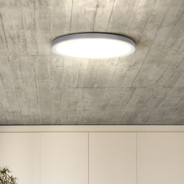 Plafón LED regulable ESTELA LED/36W/230V diá. 30 cm blanco + control remoto