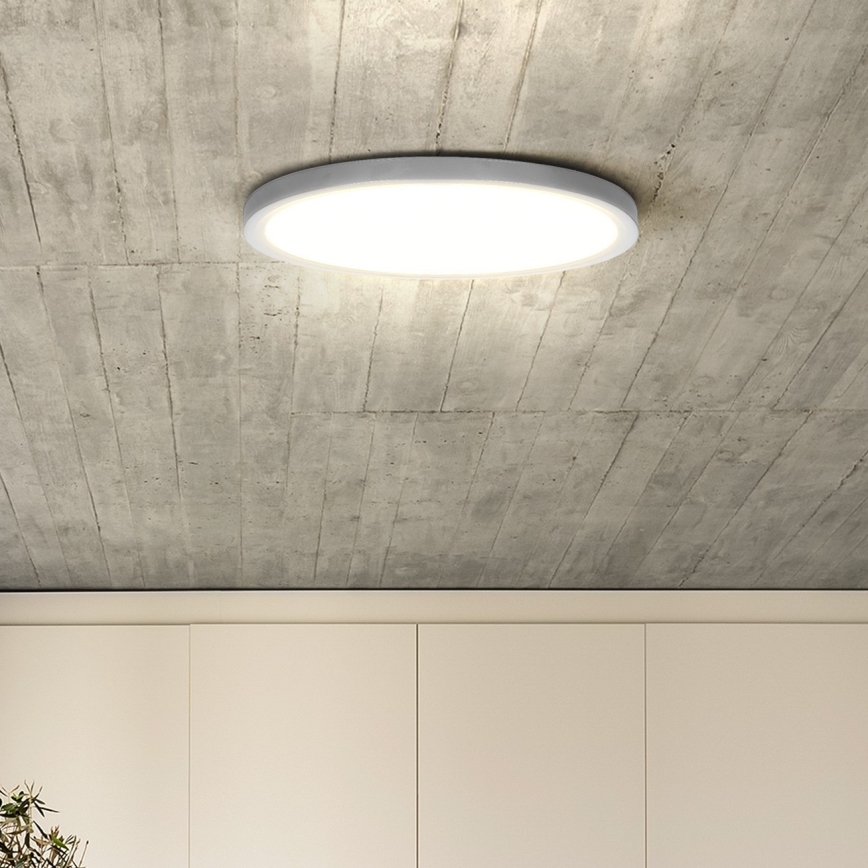 Plafón LED regulable ESTELA LED/36W/230V diá. 30 cm blanco + control remoto