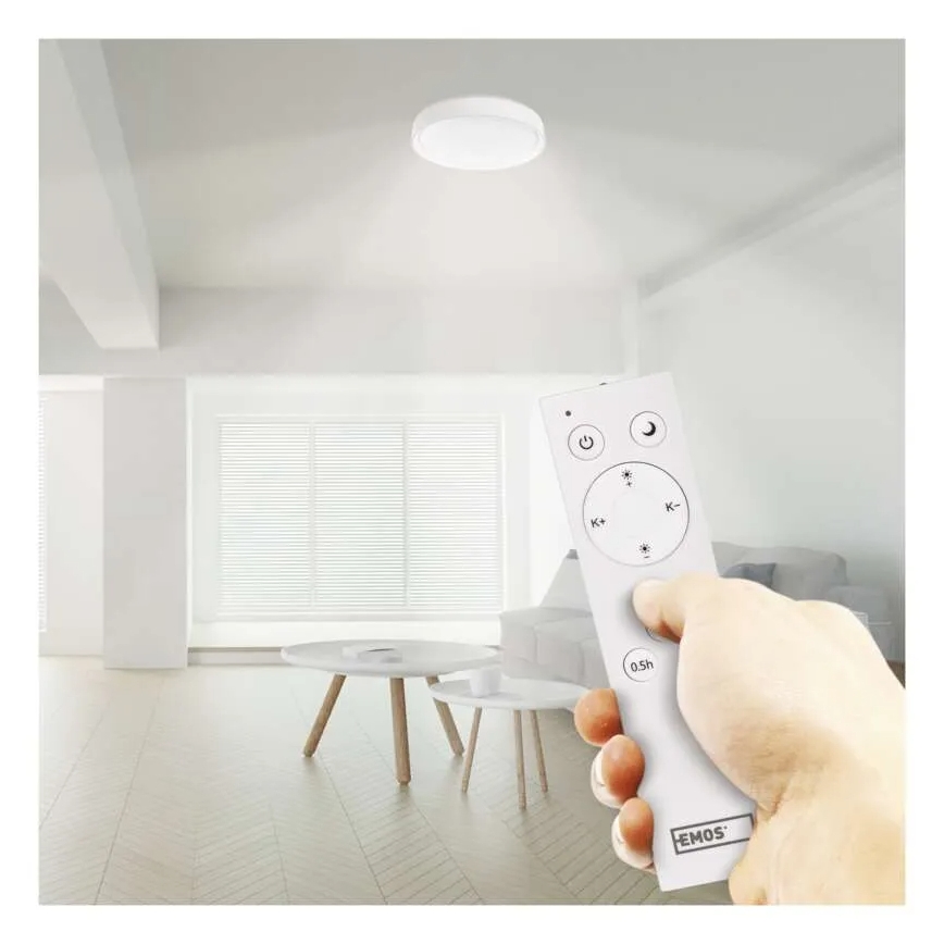 Plafón LED regulable GoSmart LED/45W/230V diá. 50 cm 2700-6500K Wi-Fi Tuya + control remoto