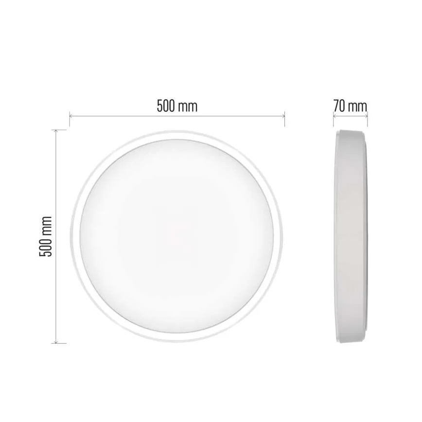 Plafón LED regulable GoSmart LED/45W/230V diá. 50 cm 2700-6500K Wi-Fi Tuya + control remoto