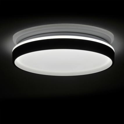 Luz de techo LED regulable para baño JADWIGA LED/42W/230V diá. 38,5 cm 3000-6000K IP44 + control remoto