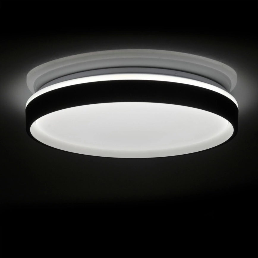 Luz de techo LED regulable para baño JADWIGA LED/42W/230V diá. 38,5 cm 3000-6000K IP44 + control remoto