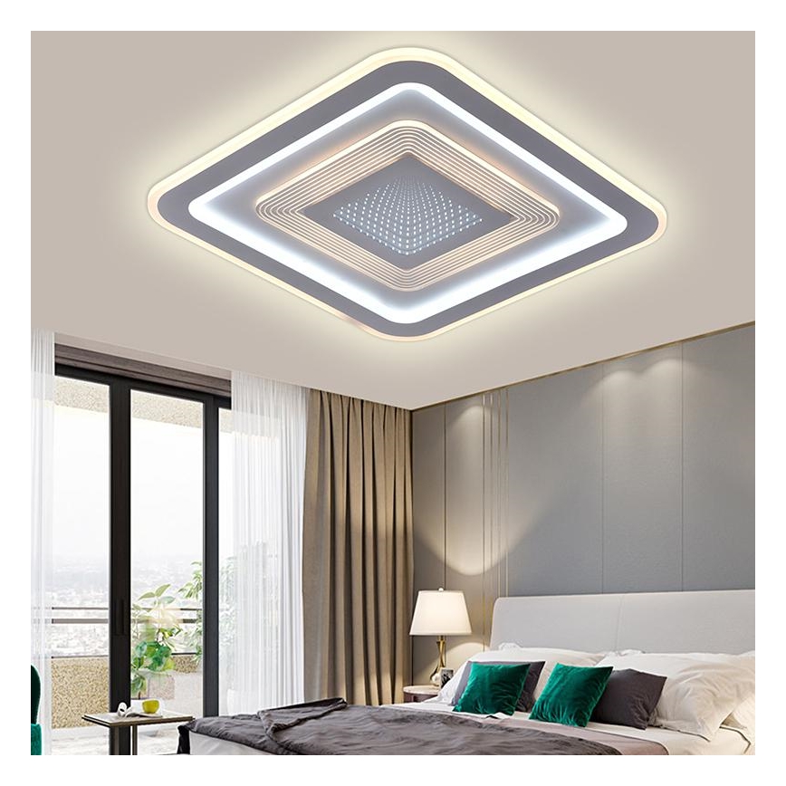 Plafón LED regulable LED/105W/230V 3000-6500K + mando a distancia