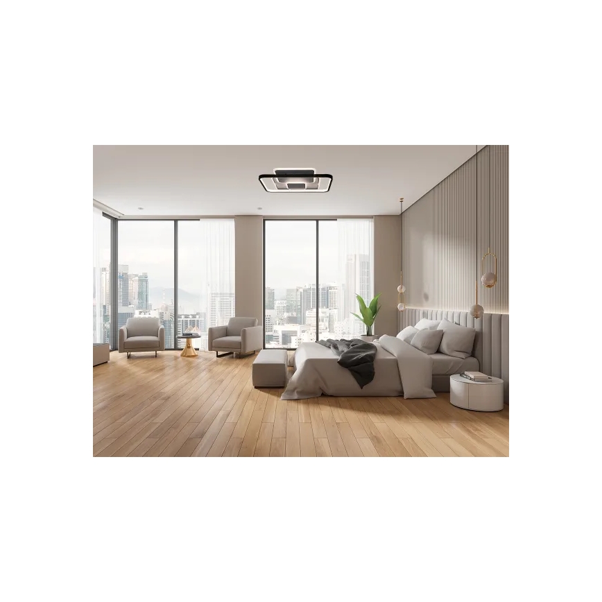 Plafón LED regulable LED/110W/230V 3000-6500K blanco + control remoto