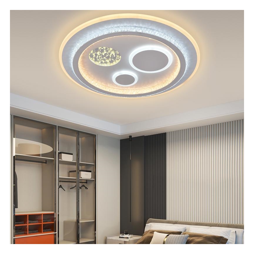 Plafón LED regulable LED/110W/230V 3000-6500K + control remoto
