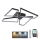 Plafón LED regulable LED/115W/230V 3000-6500K negro + control remoto