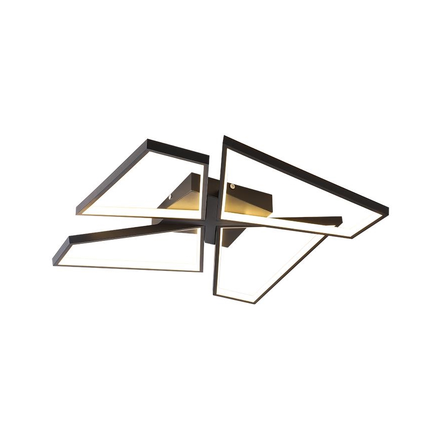 Plafón LED regulable LED/115W/230V 3000-6500K negro + control remoto