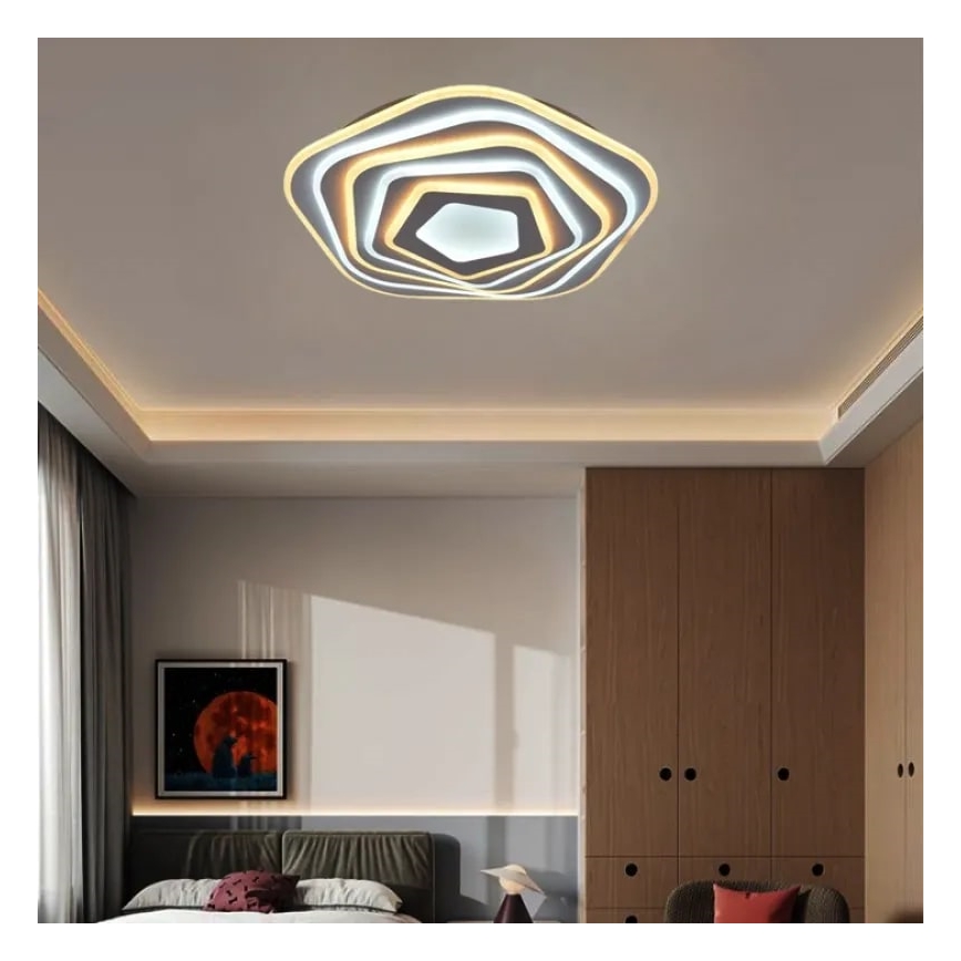Plafón LED regulable LED/125W/230V 3000-6500K + mando a distancia