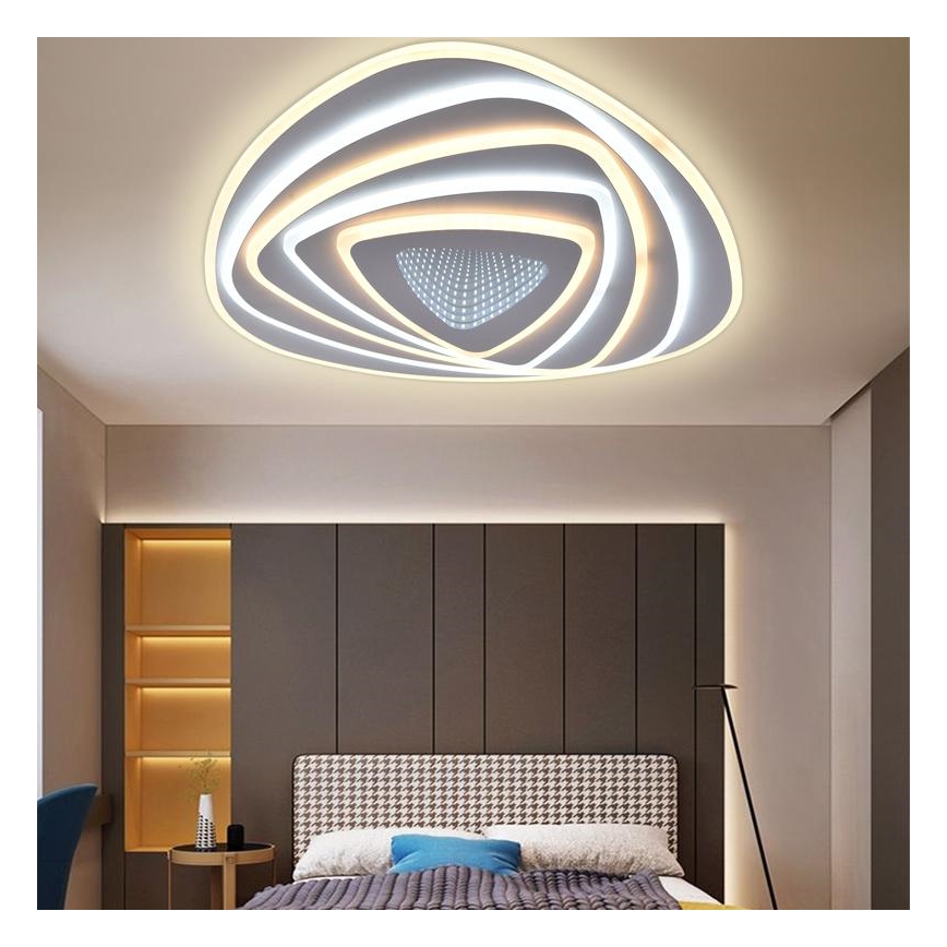 Plafón LED regulable LED/130W/230V 3000-6500K + mando a distancia