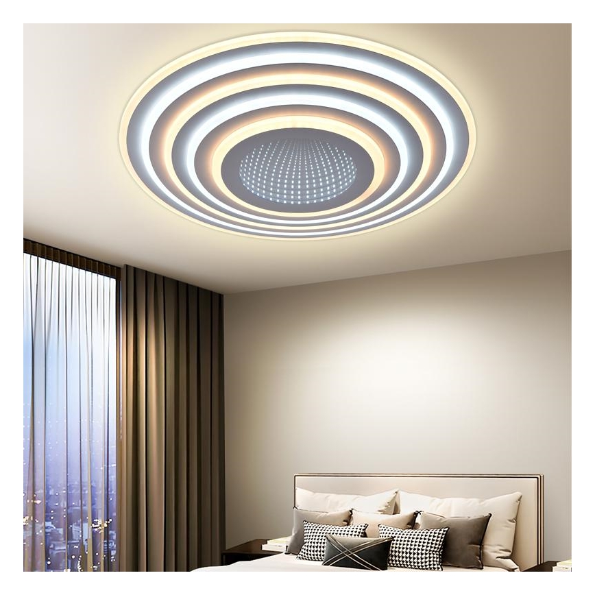 Plafón LED regulable LED/140W/230V 3000-6500K + mando a distancia