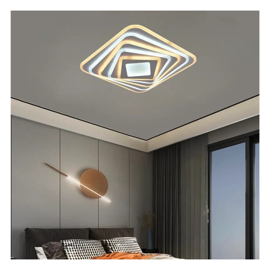 Plafón LED regulable LED/150W/230V 3000-6500K + mando a distancia