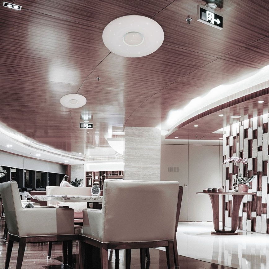 Plafón LED regulable LED/40W/230V 3000/4000/6500K + control remoto