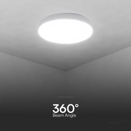 Plafón LED regulable LED/40W/230V 3000-6500K 39 cm blanco + control remoto