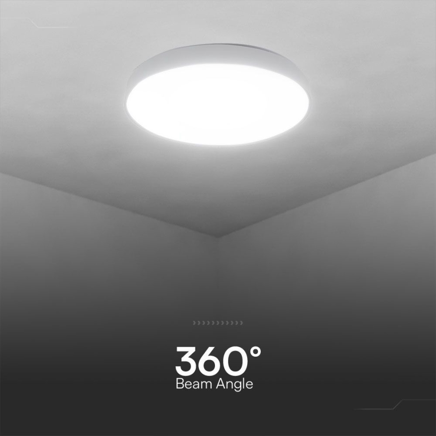 Plafón LED regulable LED/40W/230V 3000-6500K 39 cm blanco + control remoto