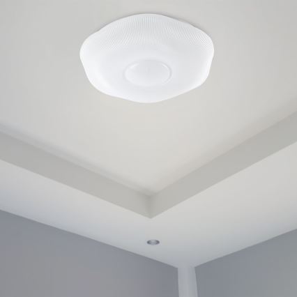 Plafón LED regulable LED/40W/230V 3000-6500K 40 cm blanco + control remoto