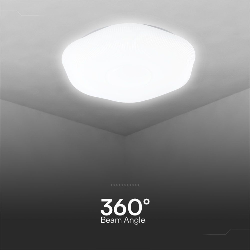 Plafón LED regulable LED/40W/230V 3000-6500K 40 cm blanco + control remoto