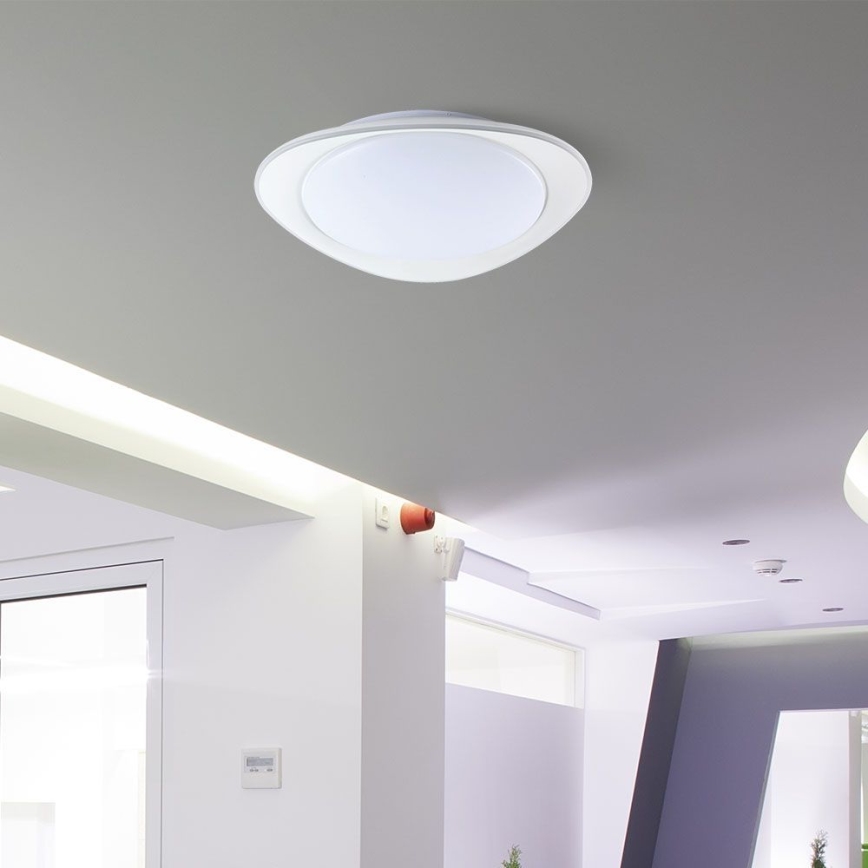Plafón LED regulable LED/40W/230V 3000-6500K 45 cm blanco + control remoto