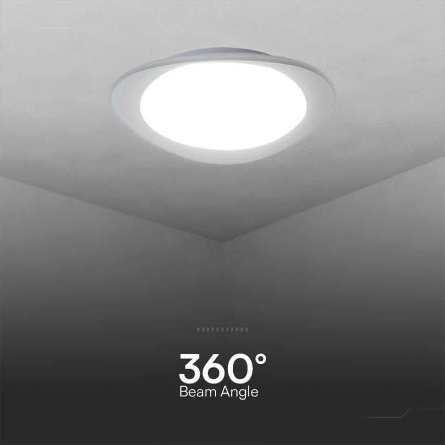 Plafón LED regulable LED/40W/230V 3000-6500K 45 cm blanco + control remoto
