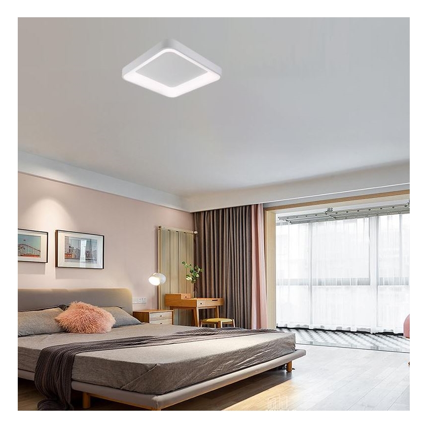 Plafón LED regulable LED/45W/230V 3000-6500K blanco + control remoto