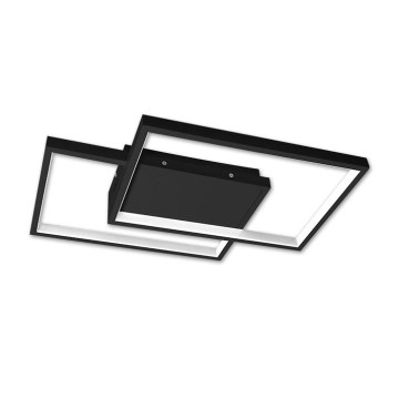Plafón LED regulable LED/45W/230V 3000-6500K negro + control remoto