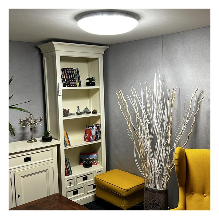 Plafón LED regulable LED/48W/230V 2700-6500K Wi-Fi Tuya + mando a distancia