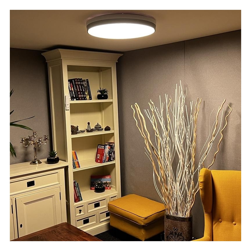 Plafón LED regulable LED/48W/230V 2700-6500K Wi-Fi Tuya + mando a distancia