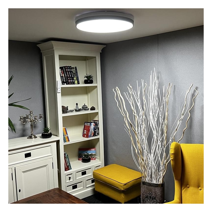 Plafón LED regulable LED/48W/230V 2700-6500K Wi-Fi Tuya + mando a distancia