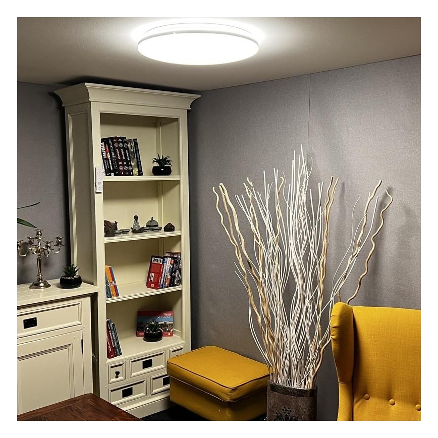 Plafón LED regulable LED/48W/230V 2700-6500K Wi-Fi Tuya + mando a distancia