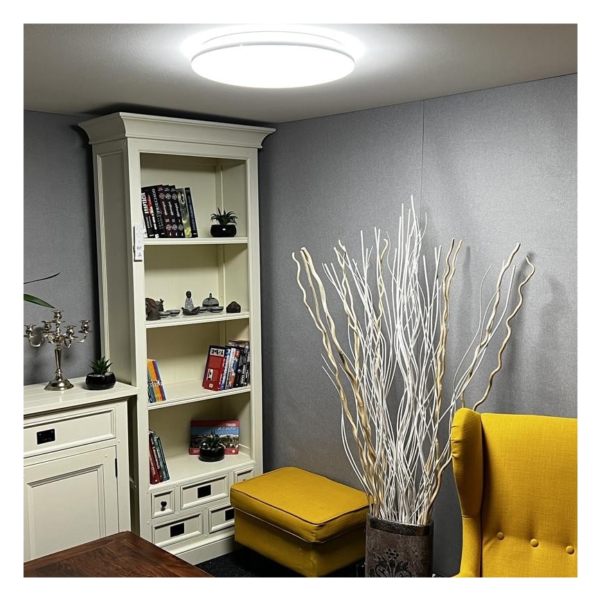 Plafón LED regulable LED/48W/230V 2700-6500K Wi-Fi Tuya + mando a distancia