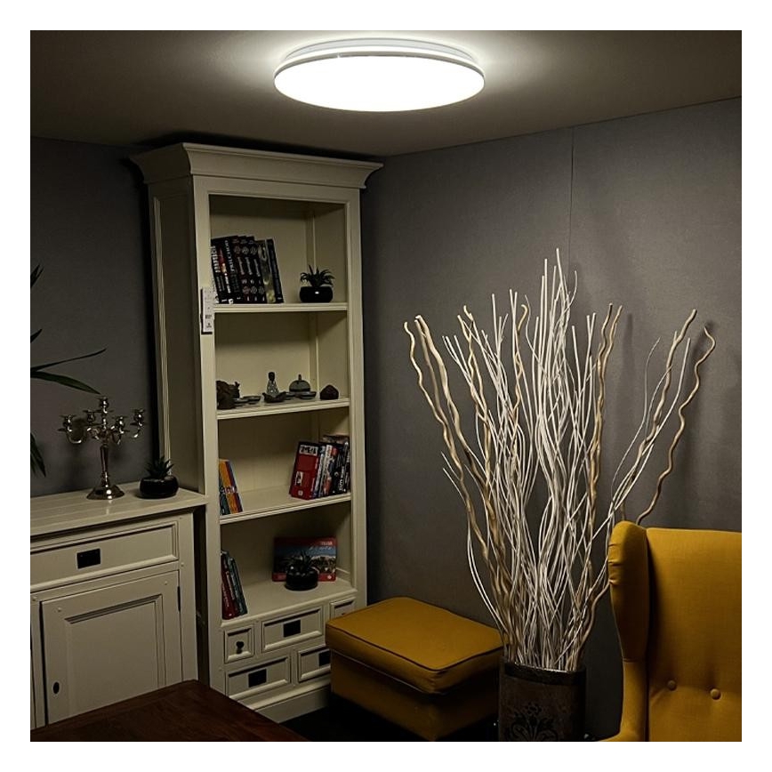 Plafón LED regulable LED/48W/230V 2700-6500K Wi-Fi Tuya + mando a distancia