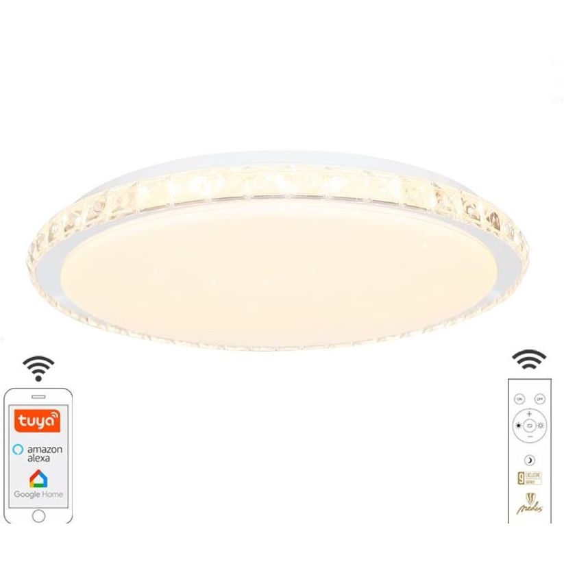 Plafón LED regulable LED/48W/230V 2700-6500K Wi-Fi Tuya + CR