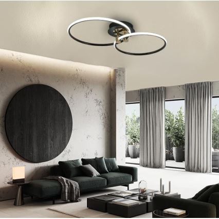Plafón LED regulable LED/48W/230V 3000-6500K + control remoto