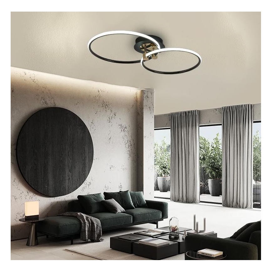 Plafón LED regulable LED/48W/230V 3000-6500K + control remoto