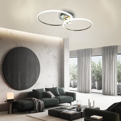 Plafón LED regulable LED/48W/230V 3000-6500K + control remoto